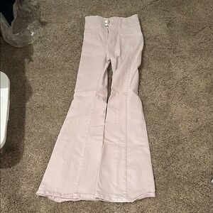 Free People light purple Wide Leg Jeans